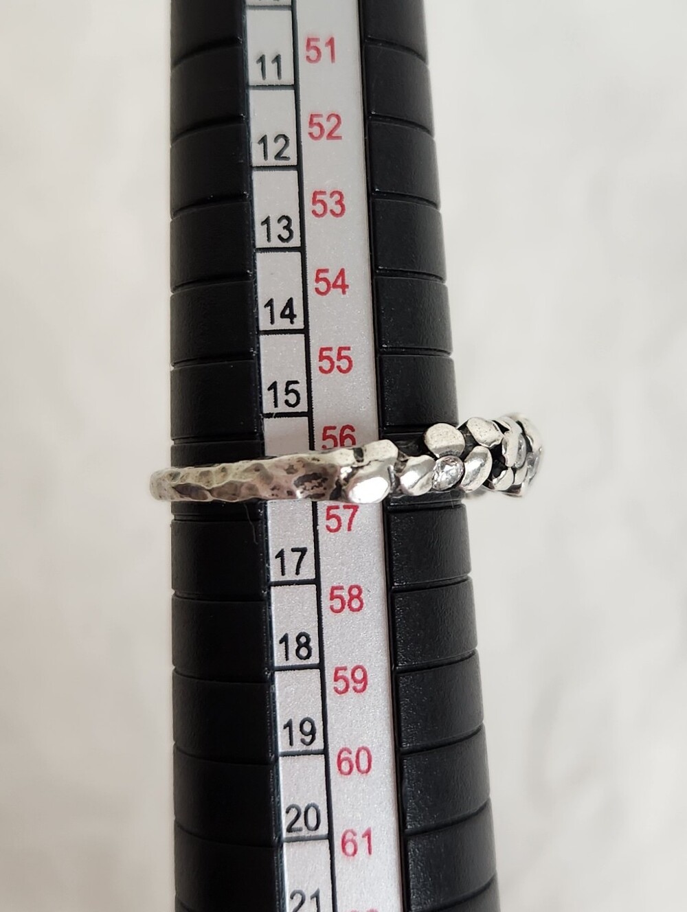 Italian Silver Rhinestone Ring - Picture 6 of 11